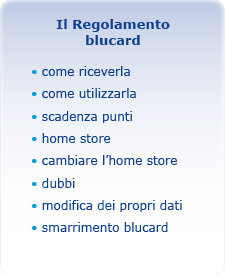 Regolamento Blucard